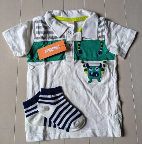 GYMBOREE ジンボリー★ポロシャツ 2T 84-91cm 靴下付き★新品未使用Y