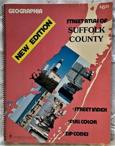 1980 period New York .sa Fork district road map Drive map Atlas A