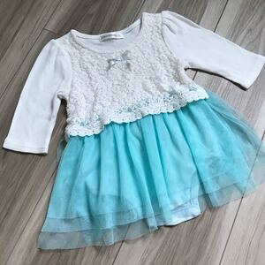ベビー服 チュールスカート ロンパース