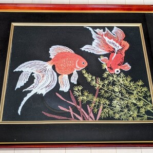 日本刺繍ハンドメイド額