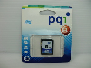 未使用・未開封品　SDHCカード　pq1　8GB　送料84円～ SDカード メモリーカード