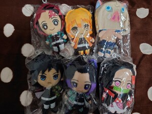 鬼滅の刃 炭治郎 善逸 伊之助 義勇 しのぶ 禰豆子 Chibiぬいぐるみ ぬいぐるみ 6点セット