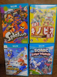 4本セット★ソニック ロストワールド キノピオ隊長 ソチオリンピック WiiU スプラトゥーン
