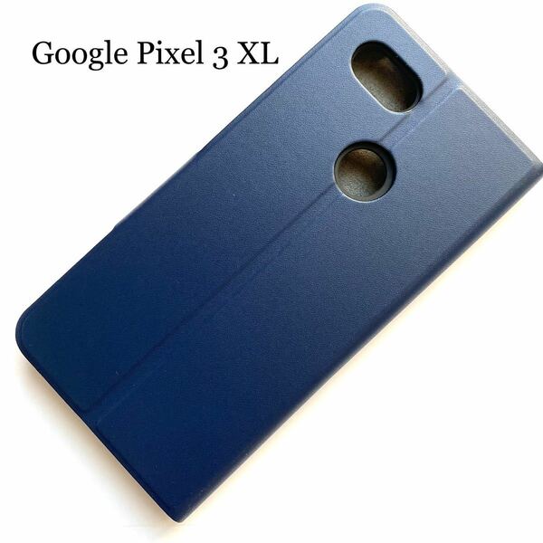 Google Pixel 3 XL用レザーケース★サイドマグネット付★スタンド機能付★カード入付★ELECOM★ネイビー