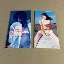 hitomi CANDY GIRL キャンディー・ガール GO TO THE TOP ゴー・トゥー・ザ・トップ ２枚 セット 8cm CD ヒトミ 小室哲哉 短冊 JPOP TK_画像1