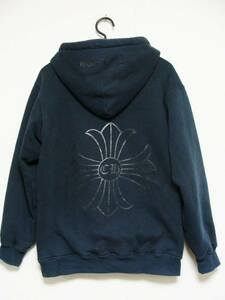 CHROME HEARTS Chrome Hearts * CH plus back print reverse side thermal daga- Zip up sweat hood Parker 