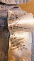 ★H&M★エイチアンドエムレディーストップスシャツ半袖 Ladies Tops Size S サイズS 　USED IN JAPAN　MENS? 右ボタン_画像7