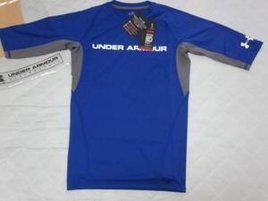 UNDER ARMOUR~アンダーアーマー ブルー系のコンプレッションシャツ LG 4500*税
