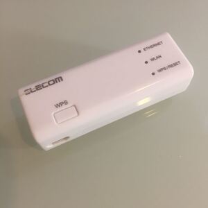 無線LAN ポータブル ルーター WRH-300CRWH カードリーダーUSB付き