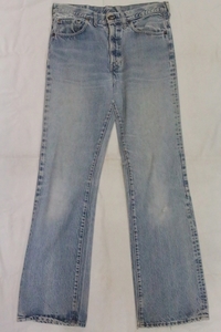 VintageOriginal70's Levi's517シングルステッチ ブーツカット Gパン W33L32 77年製 リーバイス USA製 ヴィンテージ古着 ベルボトム ①