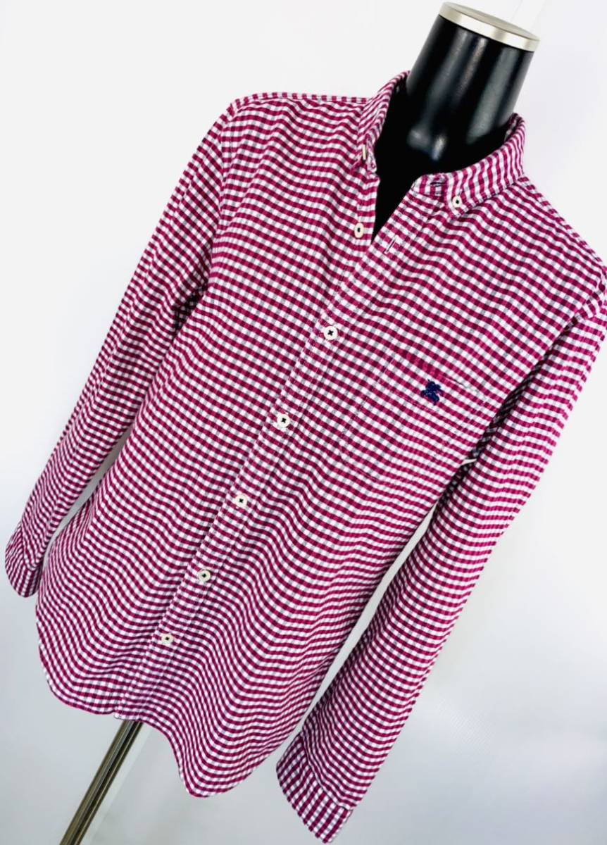 年最新ヤフオク! バーバリーギンガムチェックシャツの中古品