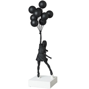 未開封 10体セット Sync. Flying Balloons Girl GESSO BLACK Ver. medicom toy フライング バルーン ガール ブラック banksy バンクシー 