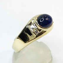 K18 サファイア 3.48ｃｔ / ダイヤ 0.22ct リング 指輪 Ring qoj.Y4X07_画像3