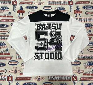 BA-TSU STUDIO バツ バツスタディオ 長袖Tシャツ ロンT 130 ドクロ ロック系男の子　子供服