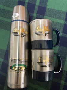 値下げしました!ステンレス製まほうびんコップ2つ付きセット ODAJI MA