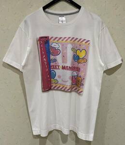 ＊キューン CUNE スイートメモリーズ LPパッケージ風 プリント 半袖Tシャツ トップス L　　　　 BJBA.E