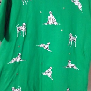 レディース トップス ロング ゆったり Tシャツ 犬 ダルメシアン