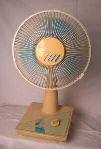  Showa Retro * HORIE HF-23SF electric fan put type operation goods *f116