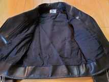 激レアSサイズ未使用 定価220000円 Rags McGREGOR ラグスマックレガー DOUBLE RIDERS STUDS　LEATHER JACKET ブラック ライダースJKTレザー_画像2