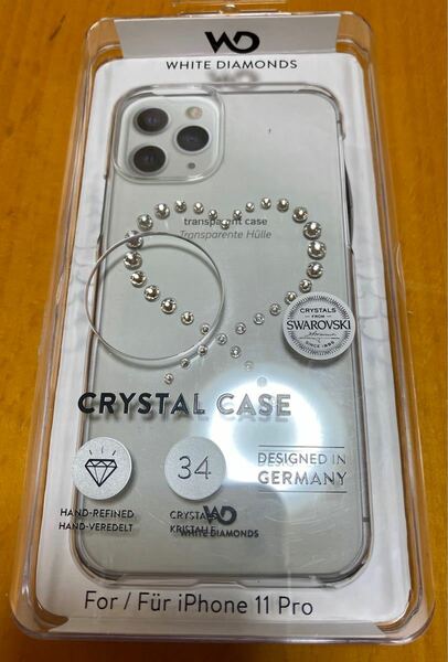 iPhone11Pro 5.8インチ　WHITE DIAMONDS製　クリスタルケース　スワロフスキー