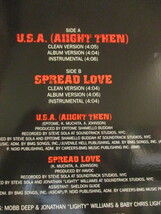 Mobb Deep ： U.S.A. ( Aiight Then ) 12'' c/w Spread Love // 落札5点で送料無料_画像3