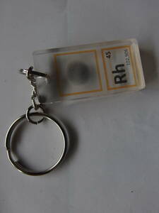 Rh rhodium the truth thing origin element resin mold key holder precious metal white gold group PGM metal origin element specimen sale 