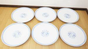 Noritake ノリタケ Designed 高級ホテル使用品 大皿 和皿 牡丹鳳凰 唐草 中華 直径35cm（6枚セット） プレート 税込 領収書可