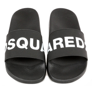  бесплатная доставка 4 DSQUARED2 Dsquared новый товар подлинный товар Black Raver сандалии шлепанцы для душа size 40 FFM0101 17200001 M063