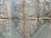 ノルウェー地図 1928年 オスロ～北極圏 スヴァールバル諸島_画像3