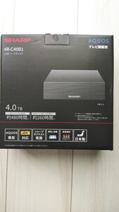 未使用★テレビ録画用 4R-C40B1 USBハードディスク 4.0TB AQUOS SHARP シャープ アクオス