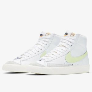 28.5㎝ ナイキ ブレーザー ミッド '77 白/薄黄 CZ1055-108 NIKE BLAZER MID 77 W ウィメンズ