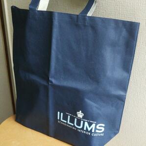 ILLUMUS SCANDINAVIAN INTERIOR CULTURE イルムス トートバッグ かばん サイズ420-350-140㎜ ネイビー とてもたくさん入る 大容量 未使用 ,の画像2