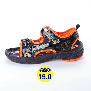  free shipping![17915-BLK-190] Kids for sport sandals light weight &. slide bottom touch fasteners type 