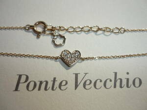  Ponte Vecchio K10YG бриллиант 0.05ct Heart браслет принадлежности есть Y41,800 10 золотой Gold dia снижение цены 