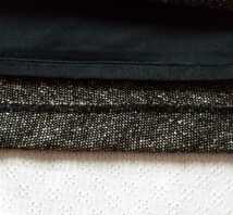 日本製　ＤＯ!ＦＡＭＩＬＹ ドゥファミリー　ツイード スカート　Ｍ　（黒・グレー・ベージュ）3色　シルク混紡織り　裏地あり_画像4