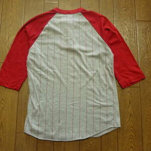 美品 70s ヴィンテージ USA製 NIKE ナイキ ヘンリーネック ベースボール Tシャツ 七分袖 カマボコ ゴツナイキ サイズMの画像2