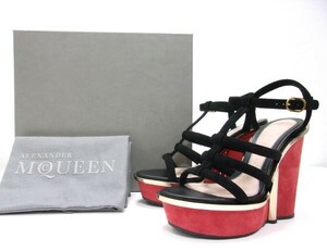  free shipping * new goods *ALEXANDER MCQUEEN* Alexander McQueen * sandals *37.5* Italy made * platform 