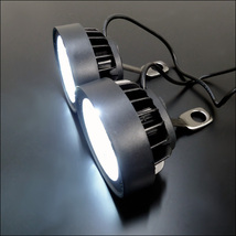 LEDヘッドライト 補助灯(D) 2個 ON/OFFスイッチ1個付き 12V/24V 10mm穴ステー フォグランプ/22χ_画像9
