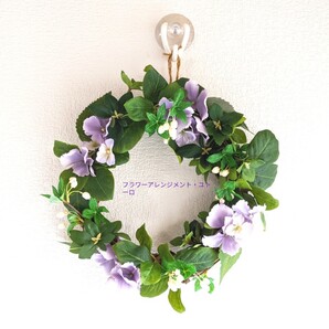 ♪プレゼント♪ドウダンツツジの花とレモンリーフ・紫陽花リース♪♪オーナメントでカスタマイズ!!母の日に♪