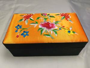 ! prompt decision [.] top class goods embroidery silk pasting handicraft goods,.. sphere vessel, accessory etc. exclusive use . warehouse box ( case ) new goods Noh