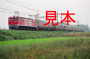 鉄道写真、35ミリネガデータ、123204450012、EF65-1118＋12系（オリエントサルーン）JR東北本線、蓮田～東大宮、2000.10.25（3104×2058）