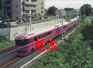 鉄道写真645ネガデータ、123404460010、485系（宴）、JR東北本線、東大宮～蓮田、2000.10.26、（4264×3123）