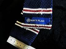 *:.*:【新品N】*:.*5453【ニットタイ】ＮＡＶＹ ＦＬＡＧ　ネクタイ_画像3