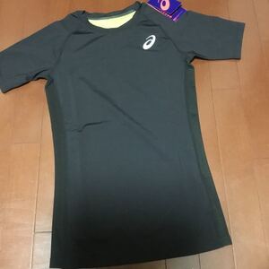 送料無料 新品 asics アシックス メンズ ベースレイヤー M ランニング トレーニング インナー ブラック