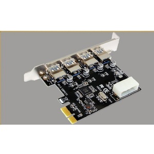 【送料無料】USB拡張カード USB3.0拡張カード 4ポート USB3.0 PCI-E 4ピンIDE USBアダプタ 互換品