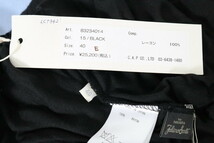 　＊90%OFF新品 メラヴィリア MERAVIGLIA 日本製 ノースリーブ カットソー レーヨン 定価26,400円(税込) サイズ40(L～XL)ブラックLCT342_画像7