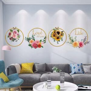 (NO.147) DIY peeling ... wall decoration wall sticker flower decoration 