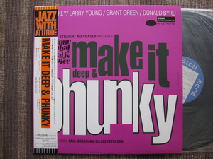 ★VA:♪MAKE IT DEEP ＆ PHUNKY★Art Blakey/Donald Byrd/Larry Young/Grant Green/etc★BLUE NOTE 東芝 TOJJ-5747★帯付LP★