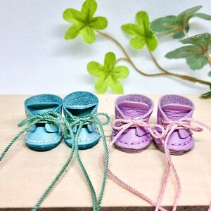 革細工 ミニチュア丸ブーツ 一足 miniature boots.