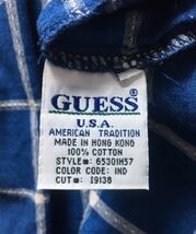 80’s 90’s GUESS JEANS ゲス チェック柄 半袖シャツ ヴィンテージ サイズ M_画像8